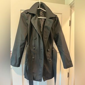 Black dressy rain coat